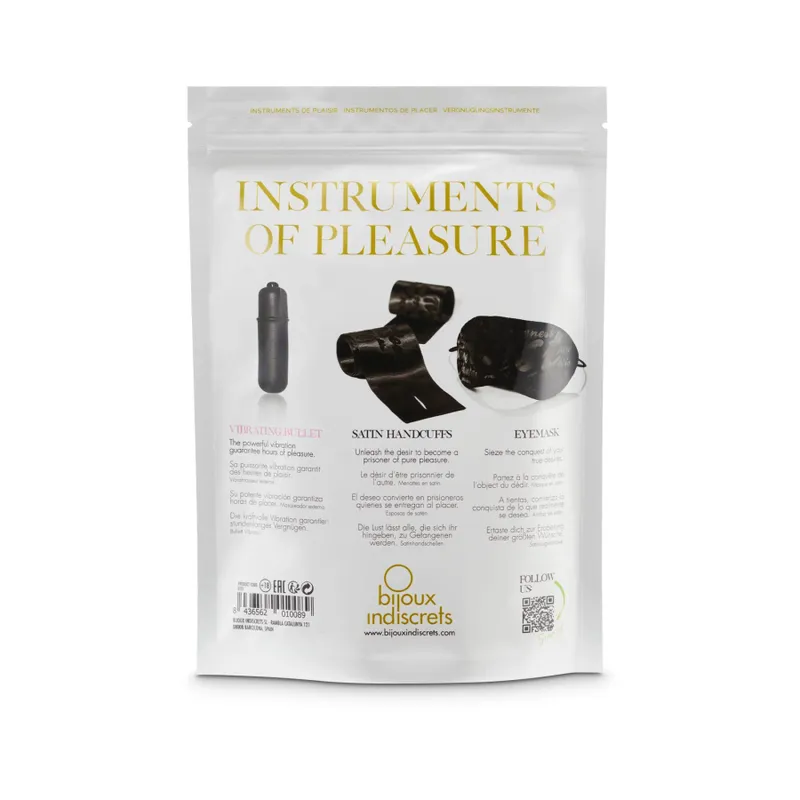 Набір Bijoux Indiscrets Instruments of Pleasure — PURPLE, чорний