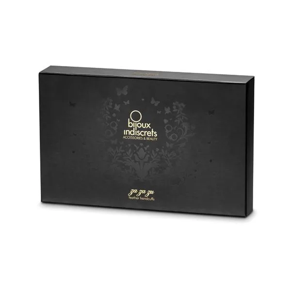 Наручники Bijoux Indiscrets Za za zu feather handcuffs, пір'яні, чорні