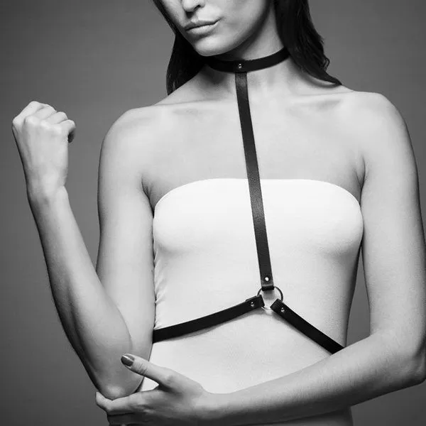 Портупея Bijoux Indiscrets MAZE - I Harness Black, екошкіра