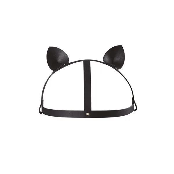 Котячі вушка Bijoux Indiscrets MAZE - Cat Ears Headpiece Black, екошкіра