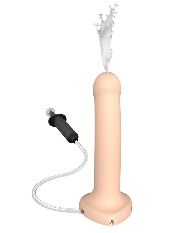 Фалоімітатор для страпона Strap-On-Me Dildo Cum Flesh з ефектом еякуляції, тілесний