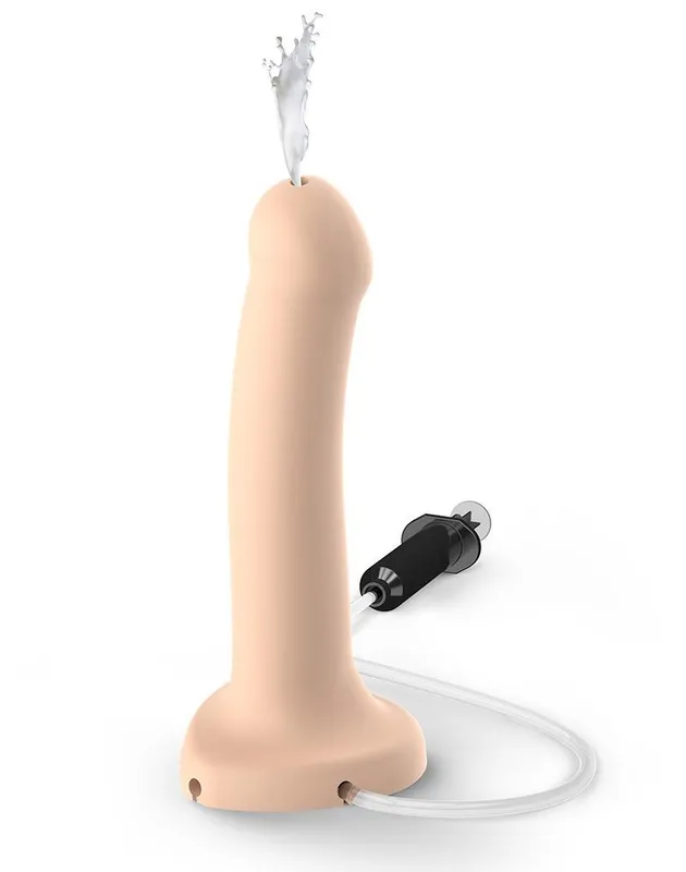 Фалоімітатор для страпона Strap-On-Me Dildo Cum Flesh з ефектом еякуляції, тілесний