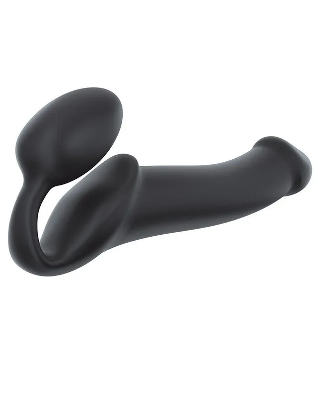 Безремінний страпон Strap-On-Me Black XL, чорний, діаметр 4,5 см