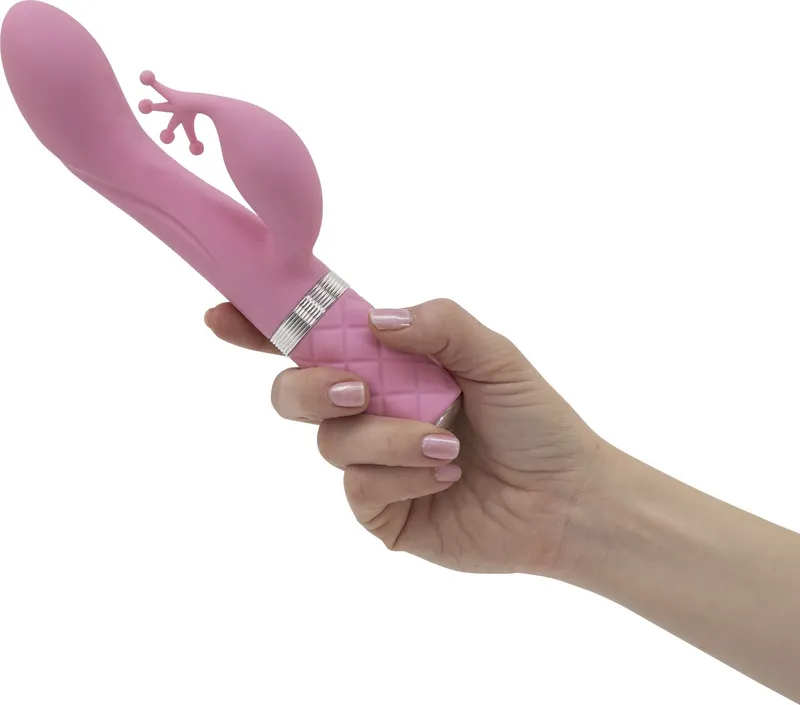 Вібратор-кролик Pillow Talk Kinky Pink з кристалом Swarovski, рожевий