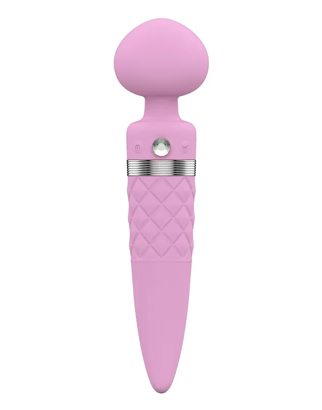 Вібромасажер 2в1 Pillow Talk Sultry Pink з ротацією та підігрівом