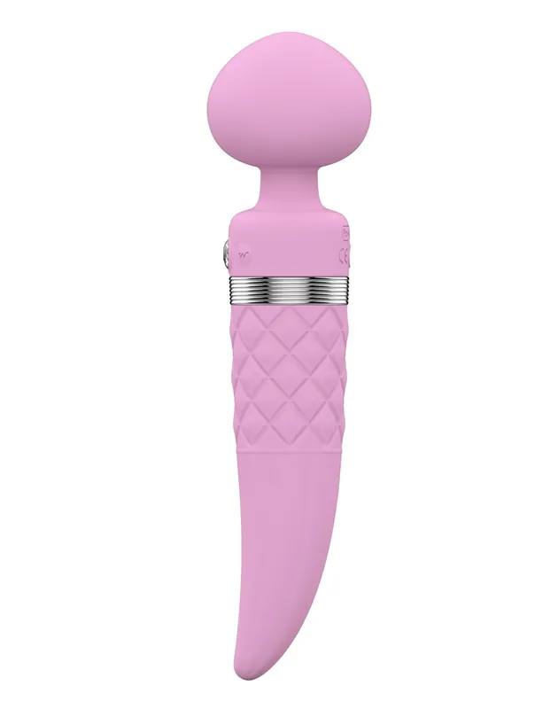 Вібромасажер 2в1 Pillow Talk Sultry Pink з ротацією та підігрівом
