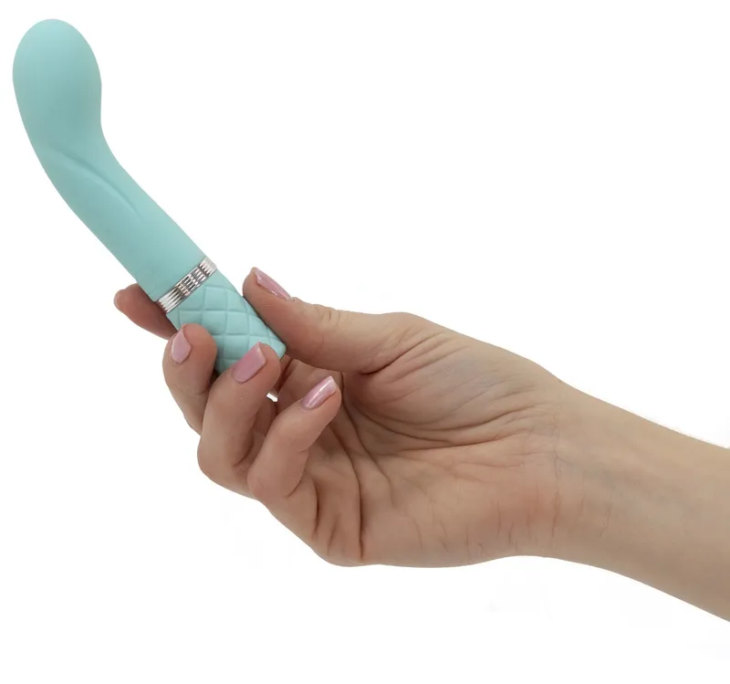 Вібратор для точки G Pillow Talk Racy Teal з кристалом Swarovski, бірюзовий