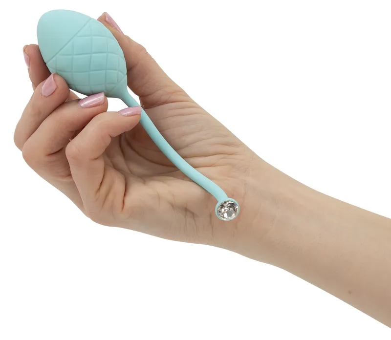 Вагінальні кульки Pillow Talk - Frisky Teal з кристалом Swarovski, бірюзові