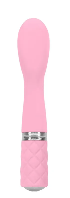 Вібратор для точки G Pillow Talk Sassy Pink з кристалом Swarovski