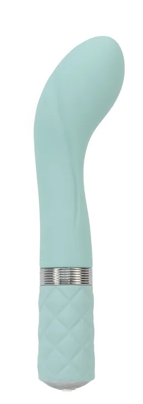 Вібратор для точки G Pillow Talk Sassy Teal з кристалом Swarovski, бірюзовий