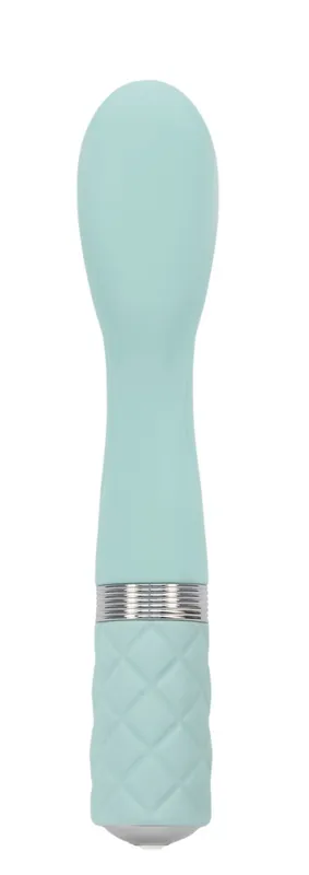 Вібратор для точки G Pillow Talk Sassy Teal з кристалом Swarovski, бірюзовий