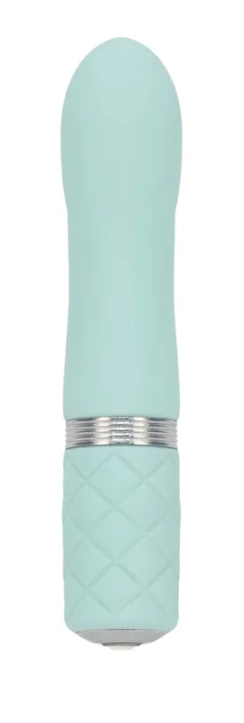 Міні-вібратор Pillow Talk Flirty Teal з кристалом Swarovski, бірюзовий