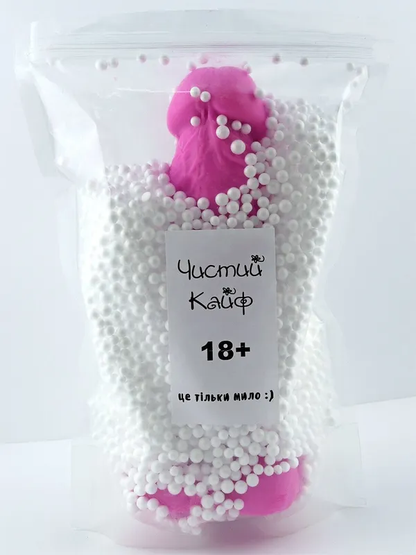 Мило-член з присоскою Чистий Кайф Violet, розмір XL, фіолетове