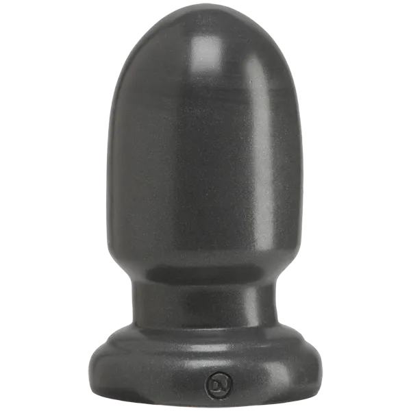 Анальна пробка для фістингу Doc Johnson American Bombshell Shell Shock S Gun Metal, чорна