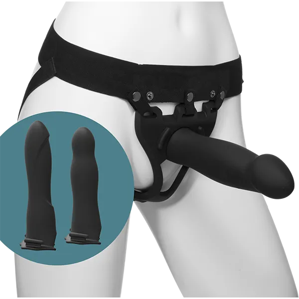 Набір для страпона Doc Johnson Body Extensions - BE Ready, чорний