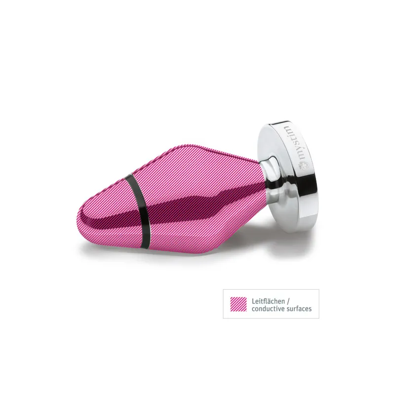 Анальна пробка Mystim John Buttplug для електростимулятора, алюміній, срібляста