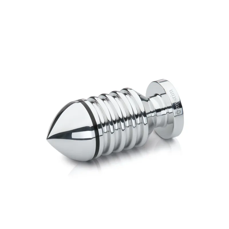 Анальна пробка Mystim Hector Helix Buttplug L, металева, для електростимуляції