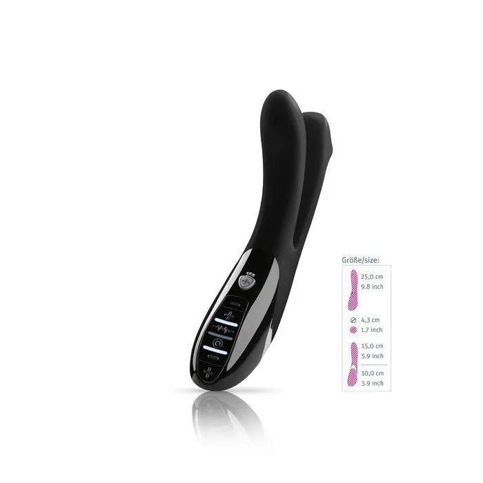 Подвійний вібратор з електростимуляцією Mystim Tingling Aparte eStim Black