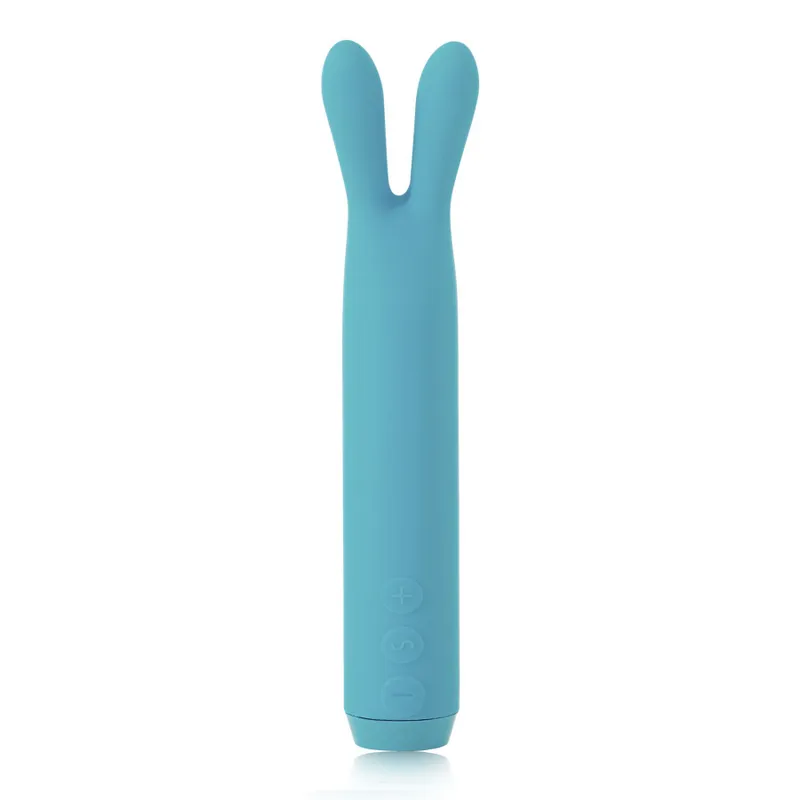 Вібратор-кулька Je Joue Rabbit Bullet Vibrator Teal з гнучкими вушками