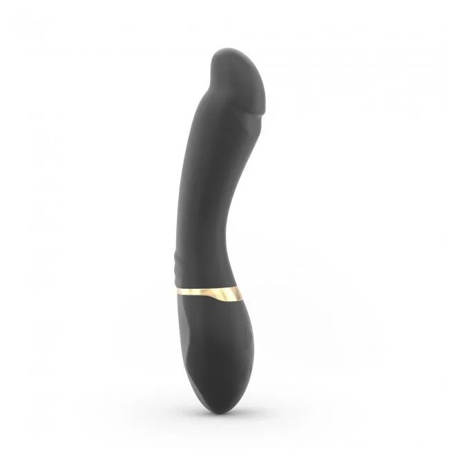 Вібратор Dorcel Tender Spot для точки G, чорний із золотими деталями