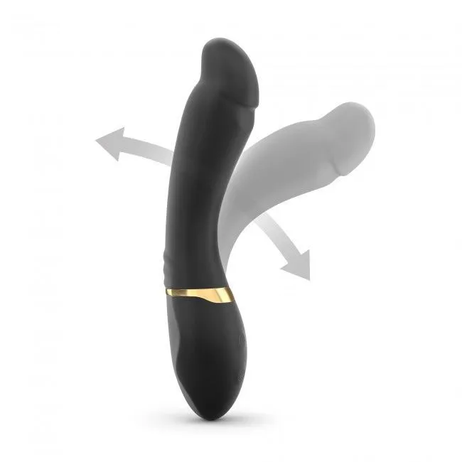 Вібратор Dorcel Tender Spot для точки G, чорний із золотими деталями
