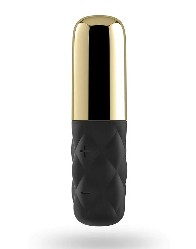 Мінівібратор Satisfyer Sparkling Darling Gold зі знімним металевим ковпачком