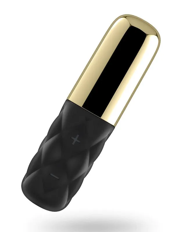 Мінівібратор Satisfyer Sparkling Darling Gold зі знімним металевим ковпачком