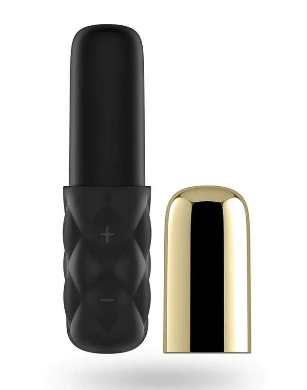 Мінівібратор Satisfyer Sparkling Darling Gold зі знімним металевим ковпачком