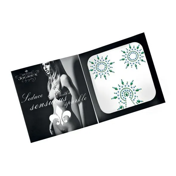 Пестіс з кристалів Petits Joujoux Gloria set of 3 - Green/Blue