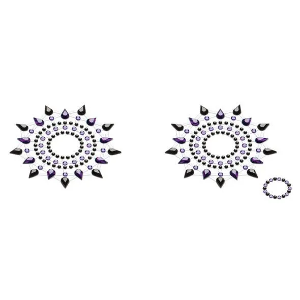 Пестіс з кристалів Petits Joujoux Gloria set of 2 - Black/Purple