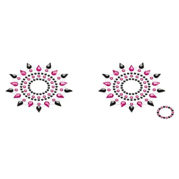 Пестіс з кристалів Petits Joujoux Gloria set of 2 - Black/Pink