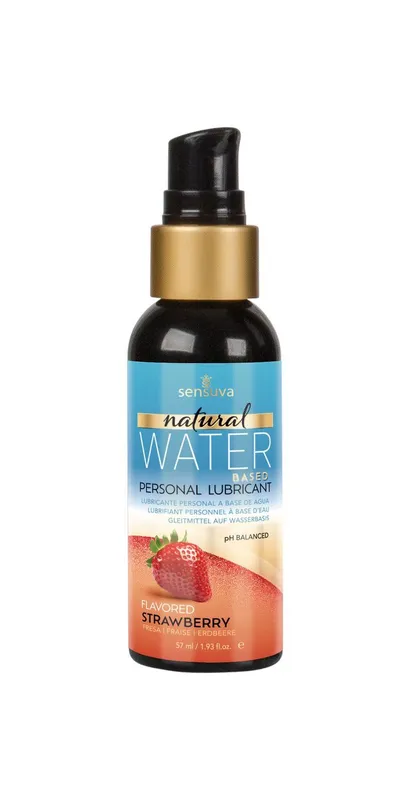 Лубрикант на водній основі Sensuva Natural Water-Based Strawberry, 57 мл