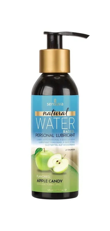 Лубрикант на водній основі Sensuva Natural Water-Based Apple Candy, 125 мл