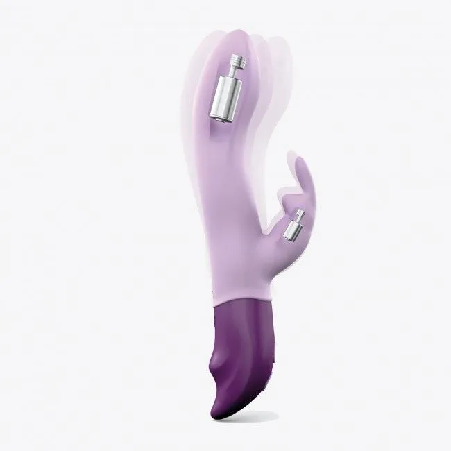 Вібратор-кролик Love To Love Hello Rabbit Violet з гнучким стовбуром, 2 мотори
