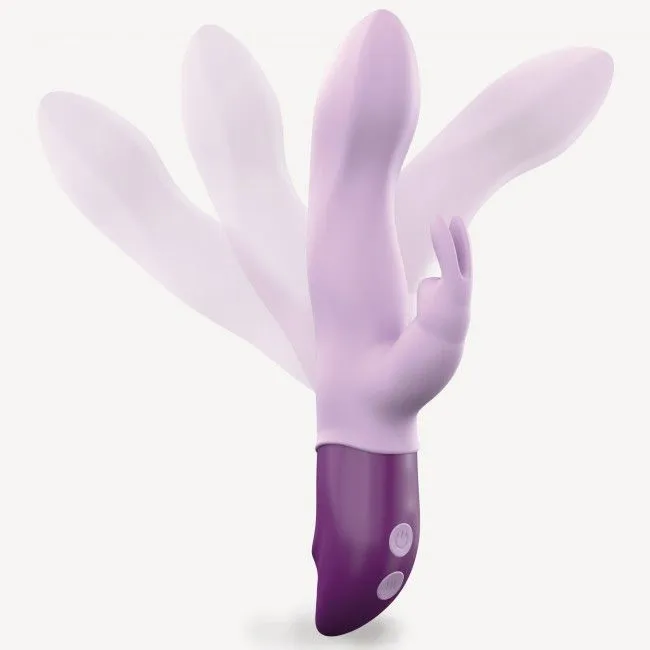 Вібратор-кролик Love To Love Hello Rabbit Violet з гнучким стовбуром, 2 мотори