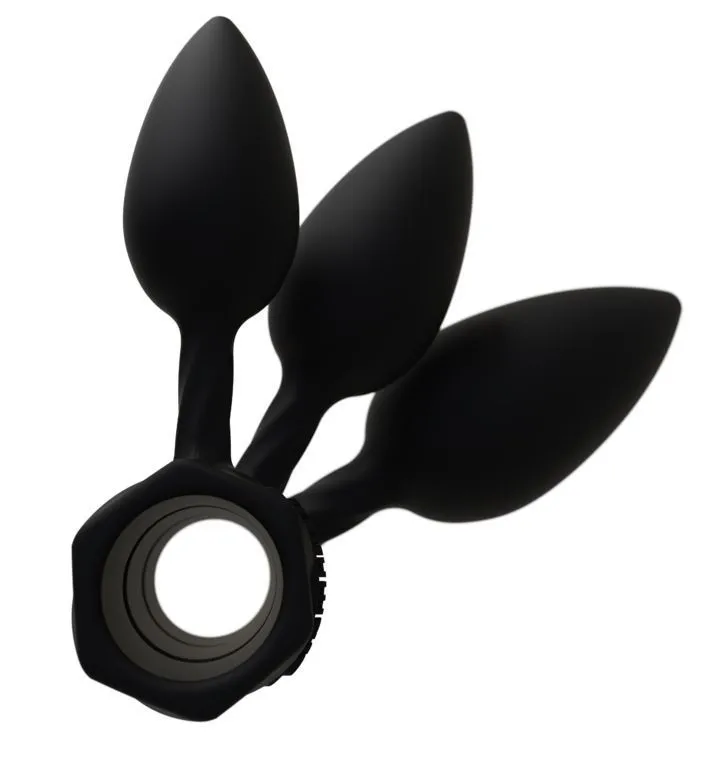 Набір анальних пробок Bathmate Anal Training Plugs, діаметр 2,5-3,1-3,8 см