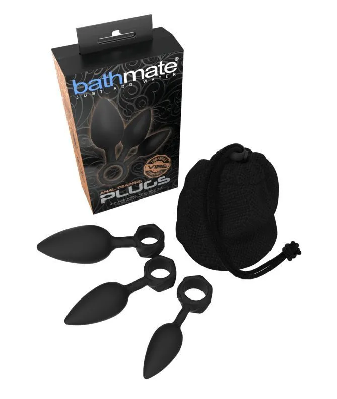 Набір анальних пробок Bathmate Anal Training Plugs, діаметр 2,5-3,1-3,8 см
