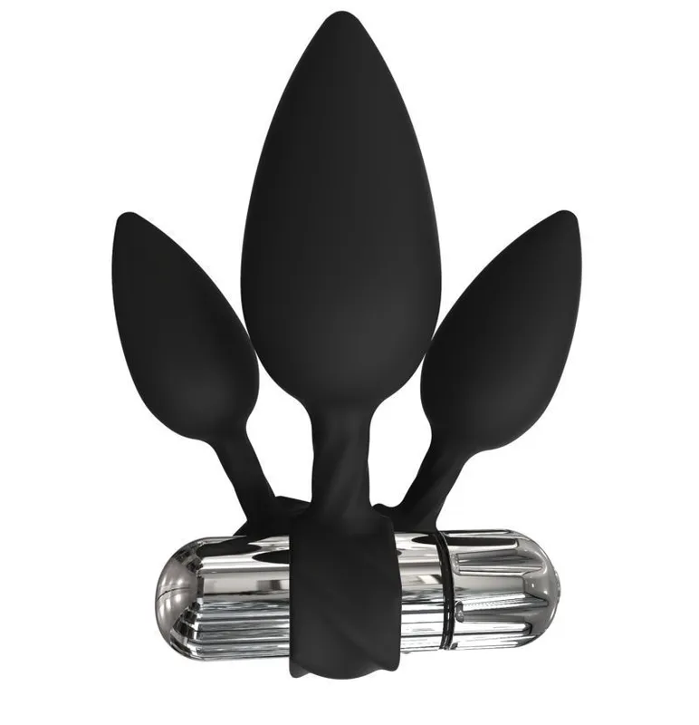 Набір анальних вібропробок Bathmate Anal Training Plugs VIBE, 3 розміри