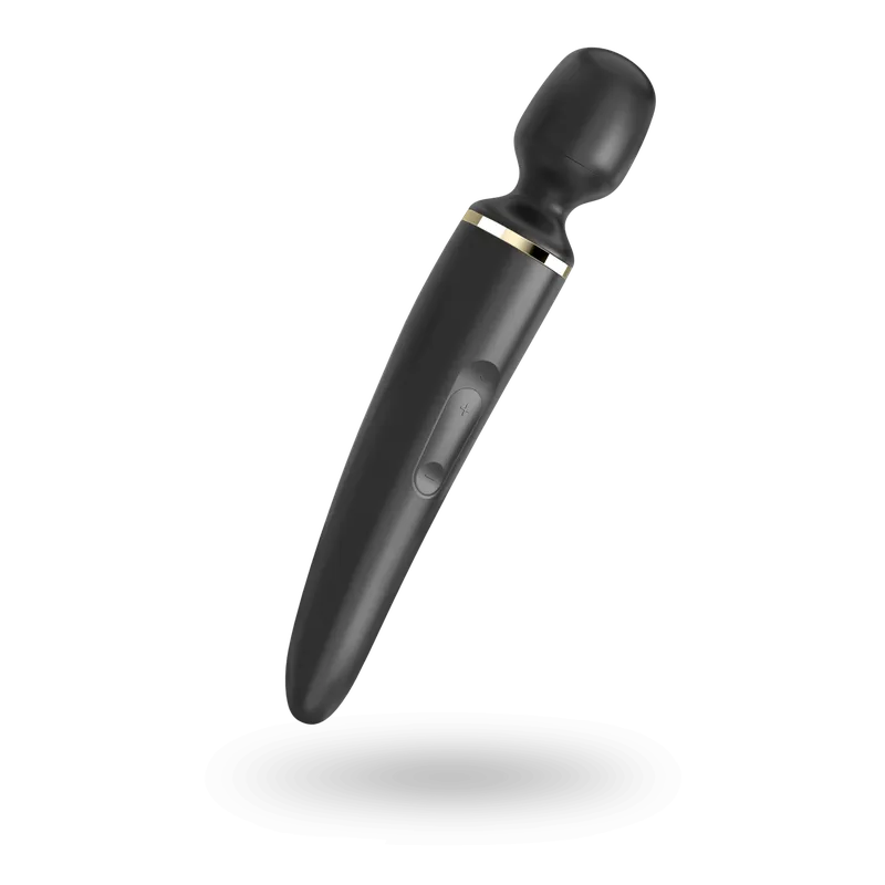 Вібромасажер Satisfyer Wand-er Woman (Black/Gold) XXL, водонепроникний