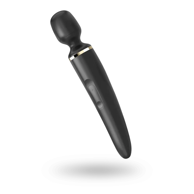 Вібромасажер Satisfyer Wand-er Woman (Black/Gold) XXL, водонепроникний