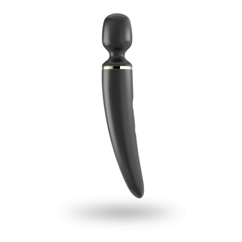 Вібромасажер Satisfyer Wand-er Woman (Black/Gold) XXL, водонепроникний