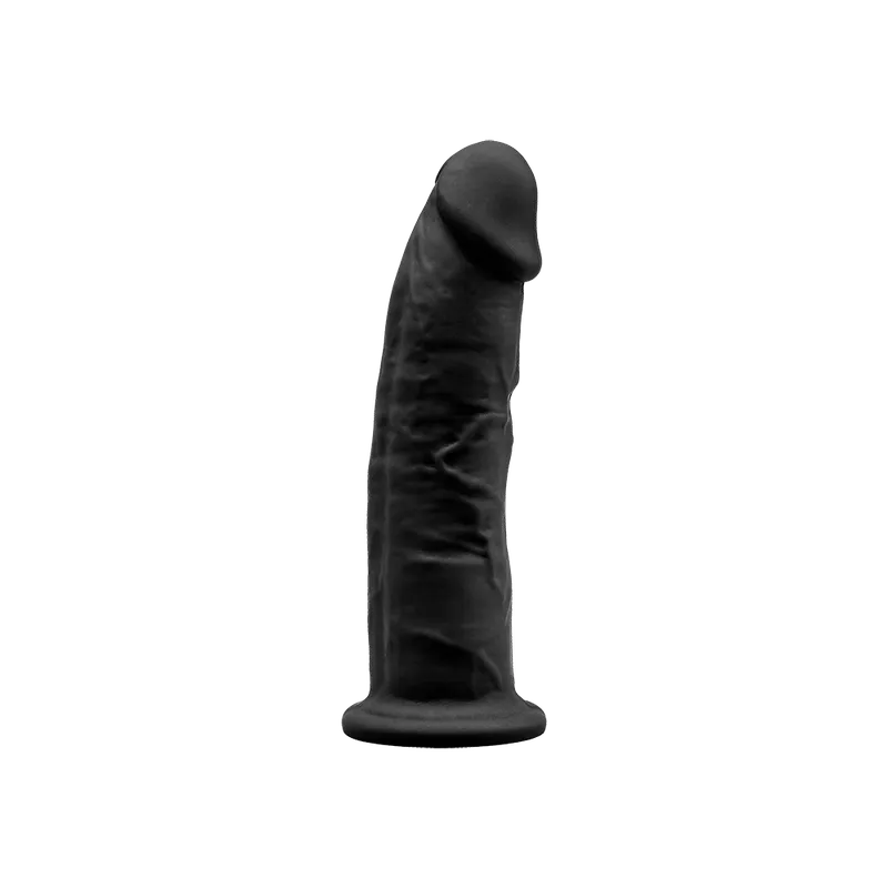 Фалоімітатор SilexD Robby Black, двошаровий, силікон + Silexpan, діаметр 3,5 см