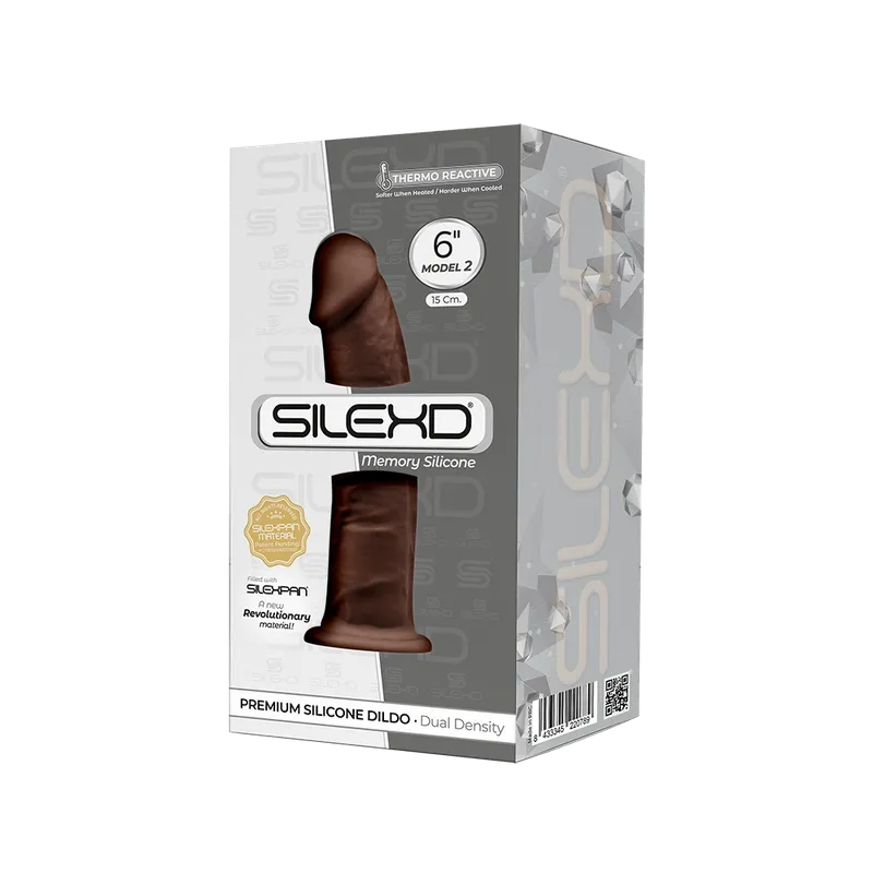 Фалоімітатор SilexD Robby Brown, двошаровий, силікон + Silexpan, діаметр 3,5 см