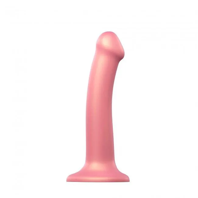 Насадка для страпону Strap-On-Me Mono Density Dildo Rose M, діам. 3,3 см, силікон