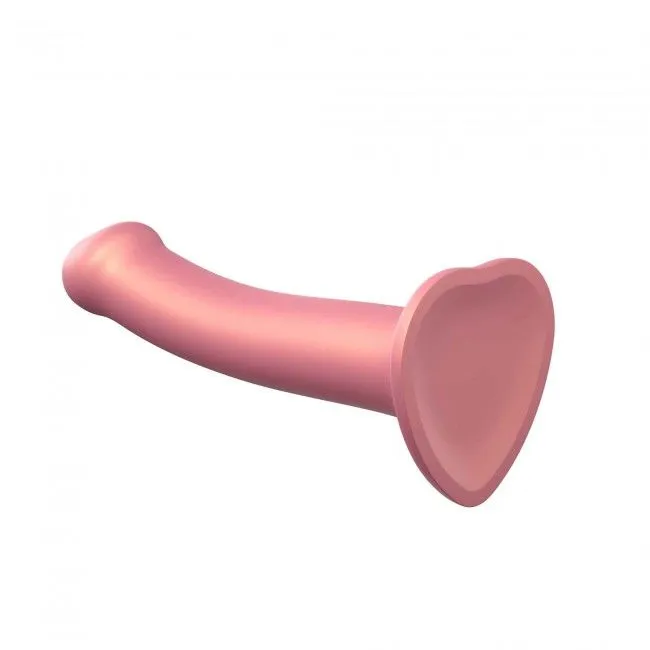Насадка для страпону Strap-On-Me Mono Density Dildo Rose M, діам. 3,3 см, силікон