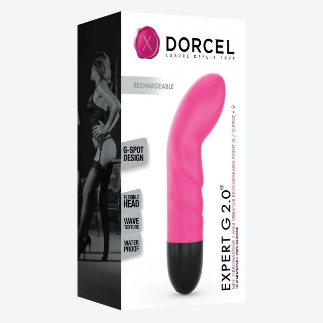 Вібратор для точки G Marc Dorcel Expert G 2.0 Magenta, перезаряджуваний
