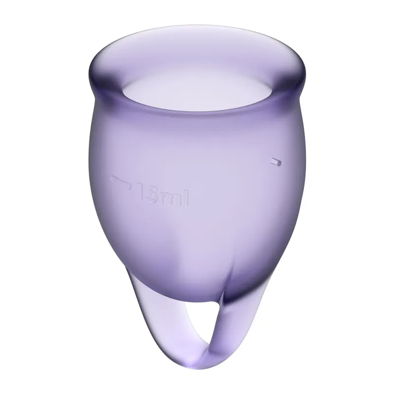 Набір менструальних чаш Satisfyer Feel Confident (lila), 15 мл та 20 мл