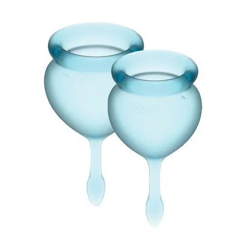 Набір менструальних чаш Satisfyer Feel Good (light blue), 15 мл і 20 мл