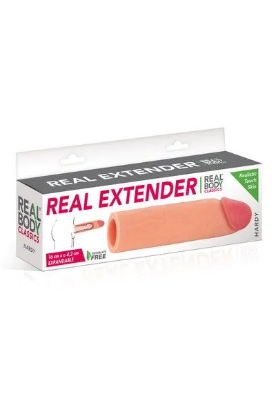 Насадка на член Real Body Real Extender HARDY з відкритою головкою