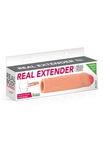 Насадка на член Real Body Real Extender BIGGY із закритою головкою